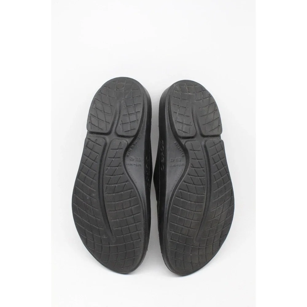 Oofos Ooahh Black Slide Comfort‎ Sport Recovery Sandal Men's 9 Women's 11 EU 42